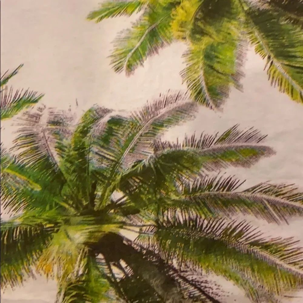 Chaser White with Palm Tree Racerback Tank Top. - Picture 3 of 6